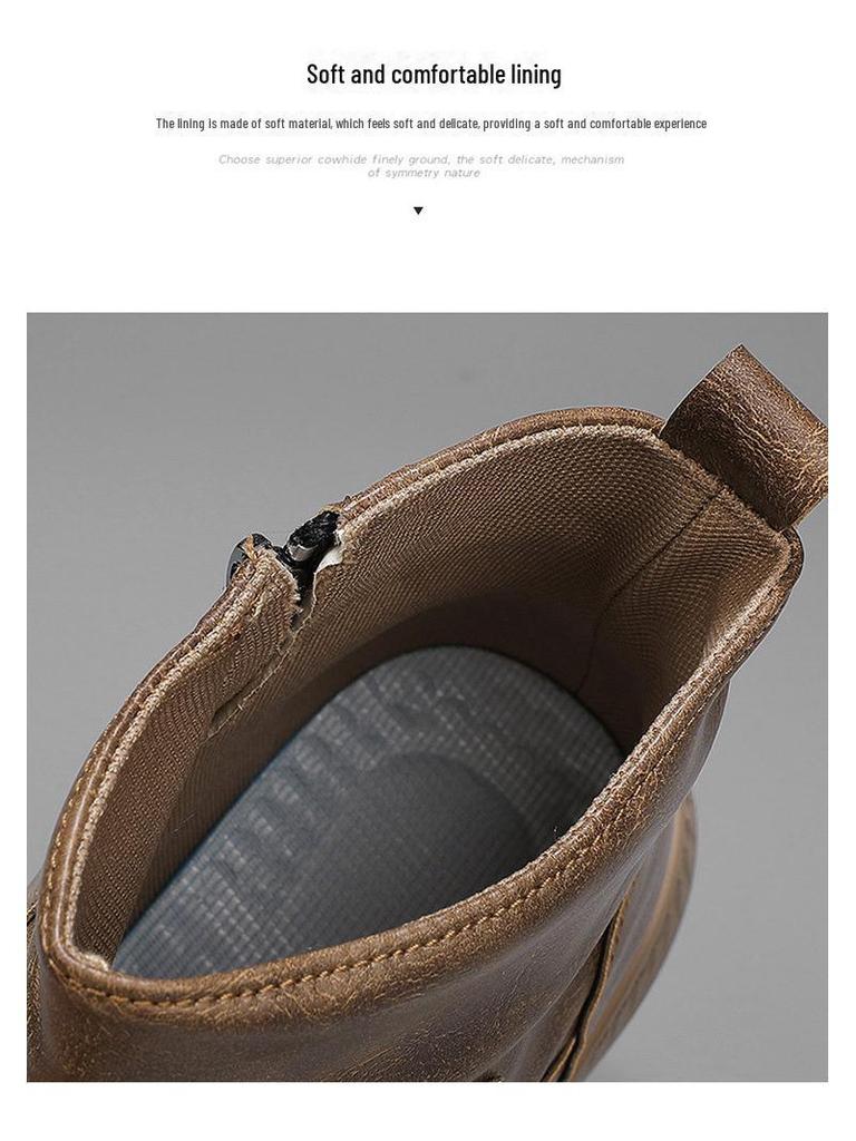 Мужские высокие зимние ботинки Martin с утолщенным бархатом для тепла и защиты от холода