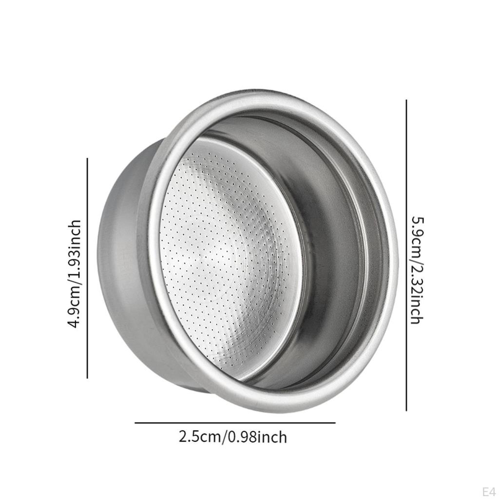 51mm Coffee Filter Cup Barista Espresso Maker Portable Portafilter Basket Shop Bar
