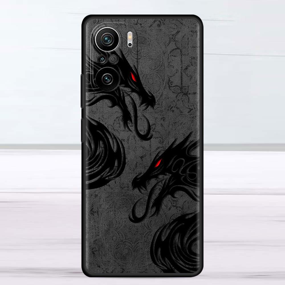 Чехол для Xiaomi Redmi Note 11 9S 10 9 8 7 9A 9C 9i K40 8T 10C 9T K50, силиконовый чехол для телефона, модный китайский винтажный дракон