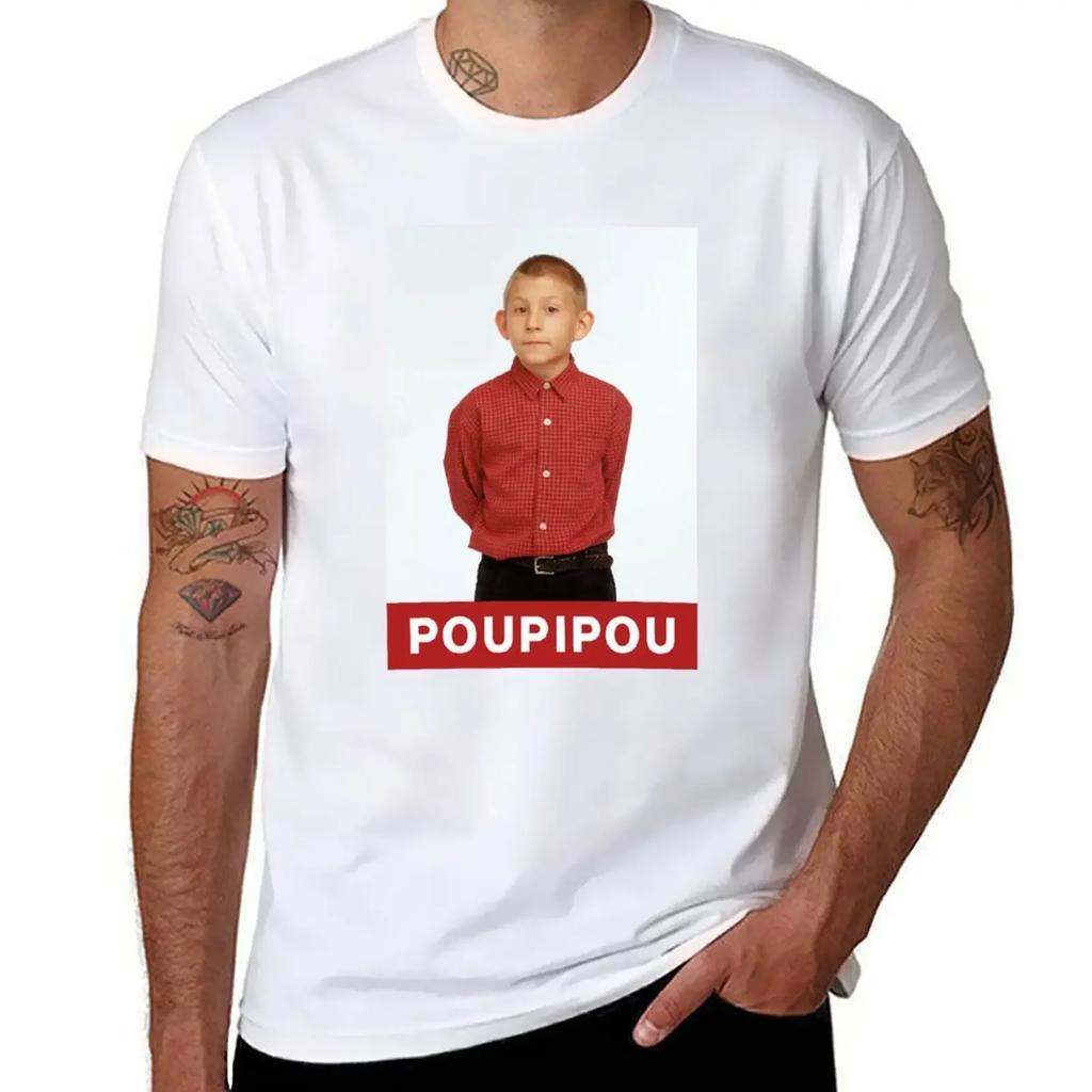 Poupipou Футболка Малкольм в центре внимания летняя одежда мальчики принт с животными дешевые вещи аниме футболка рубашки мужчины с графикой 2025 новый м