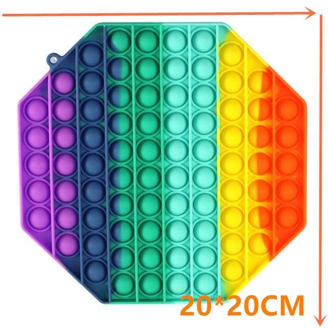 Новый Push Bubble Fidget антистрессовые игрушки для взрослых и детей Единорог динозавр Pop Fidget Сенсорная игрушка Аутизм Особые потребности средство для снятия стресса