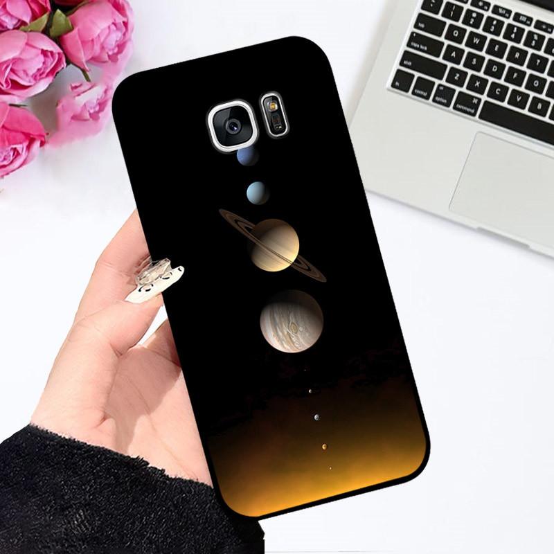 Для Samsung Galaxy S7 Edge Силиконовый Чехол Астронавт Милый Мягкий ТПУ Чехол для Телефона Для Samsung Galaxy S6 S7 S 7 Edge Задняя Крышка Бампер