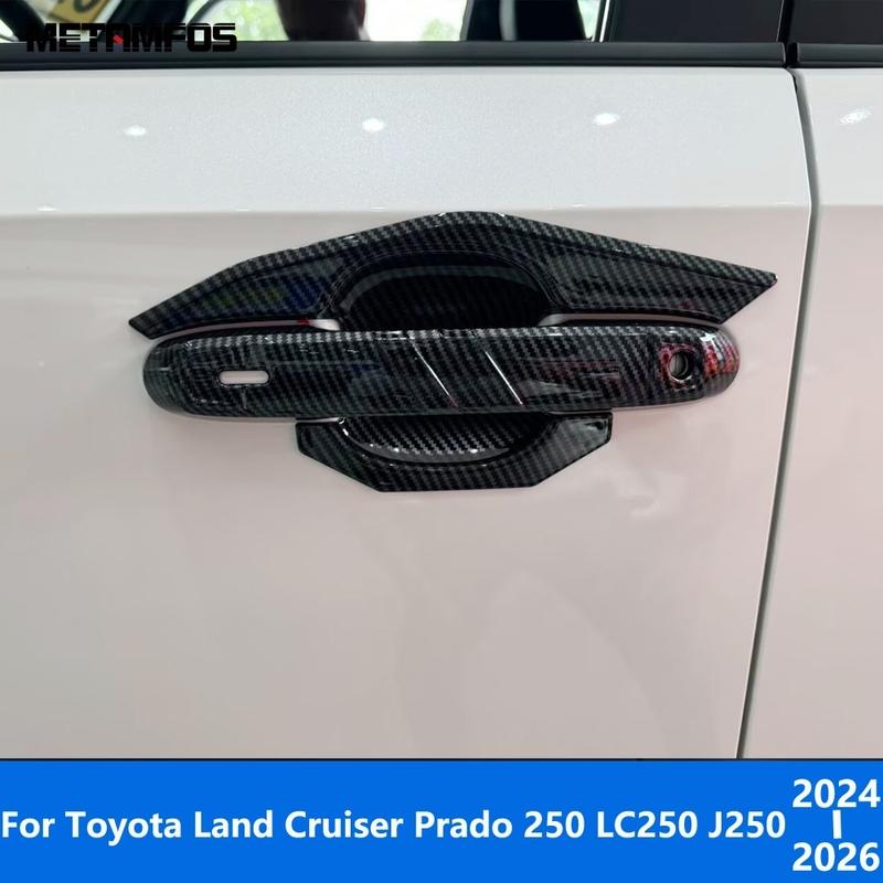For Toyota Land Cruiser Prado 250 LC250 J250 2024 2025 2026 Chrome Side Door Handle Bowl Cover Trim Protector Car Accessories