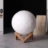 1pc Moon Lamp, LED Night Lamp DIY Planet Lamp, Moon Ball Luminous Battery Model, Wooden Stand, Gifts for Girls Boys Women Men