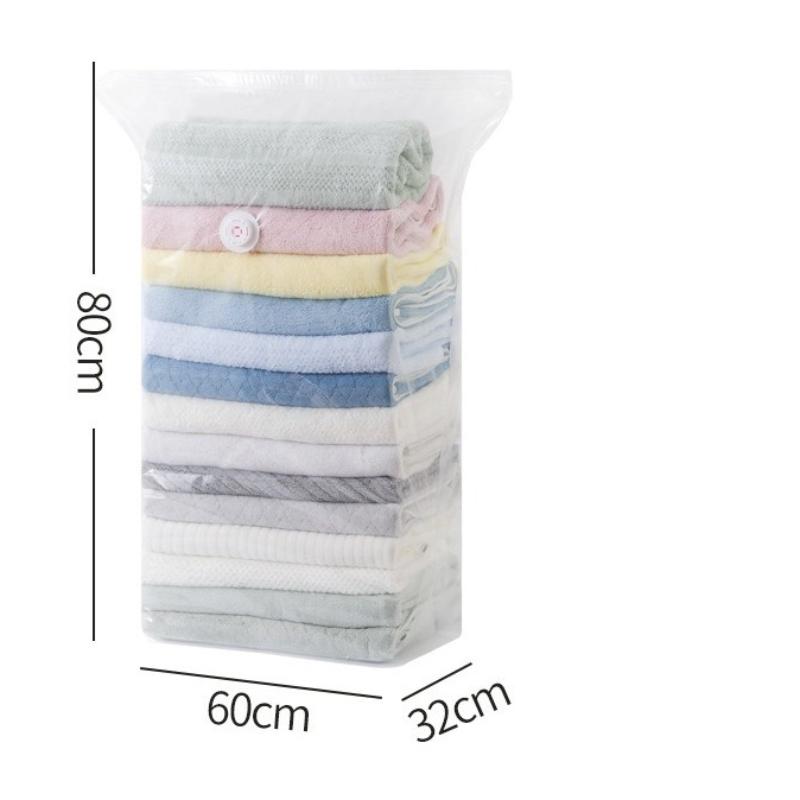 2pcs Vacuum Compression Bags Clothes Blankets Shirts Pillows Storage Bags Thickened Large Capacity Sealed Bag Without The Need for A Vacuum Pump