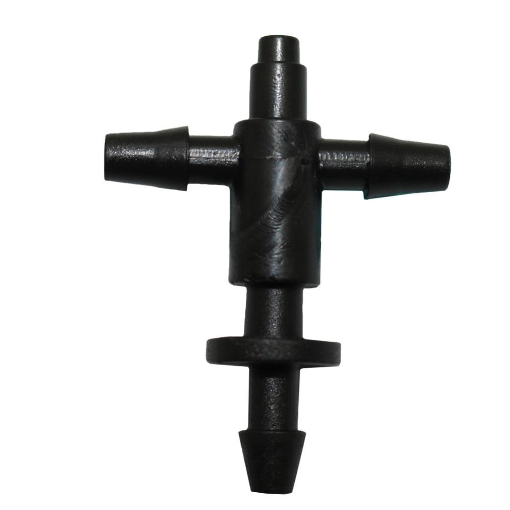 200 комплектов прямых быстрых соединителей для шланга с колючками 3/5 мм с трехходовыми пятиходовыми разветвителями для шлангов, многосоставным перекрестным соединителем