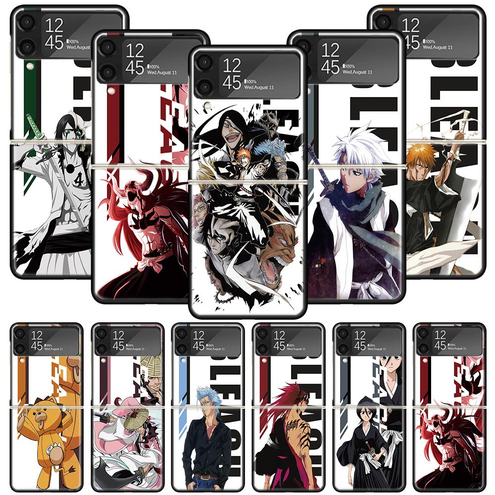 Чехол для телефона Bleach Ичиго Кенпачи для Samsung Galaxy Z Flip 7 6 5 4 3 5G Ударопрочный чехол Z Flip7 Flip6 ZFlip5 Flip3 Flip4