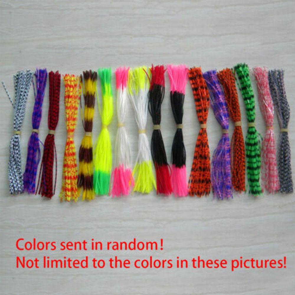 Spinner Sinking Artificial Jig Bait Silicone Skirts Soft Fishing Lures Beard Windless Rubber Squid