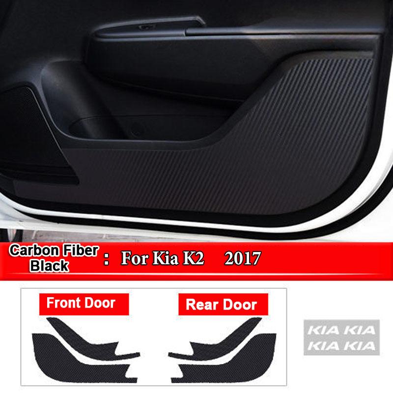 Для Kia Sportage K2 K3 K4 KX3 K5 KX5 KX7 Автомобильные Внутренние Накладки на Дверь Против Загрязнения Узором под Углеродное Волокно Наклейки Защитные Аксессуары