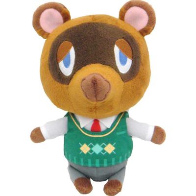 Sanei Boeki Animal Crossing Коллекция Всех Звезд Тануки Плюшевая Игрушка 11x17x19.5см