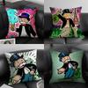 Cartoon MMonopoly Cute Cushion Cover Pillowcase Ultra Soft Skin Friendly Fabric Cloud Like Comfort Concealed Zipper