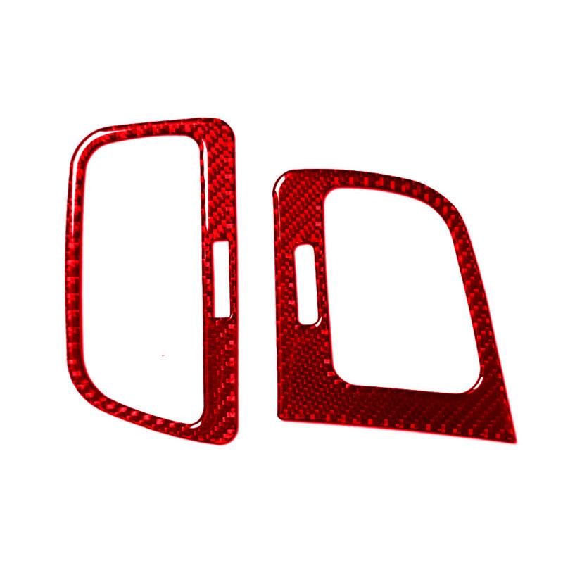 Автомобильные аксессуары для Volkswagen VW Golf 7 GTI MK7 2014-стайлинг автомобиля, внутренние красные наклейки из углеродного волокна