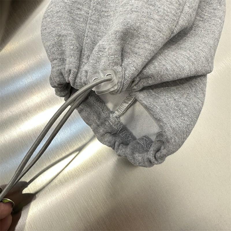 Extra Large 300 Catty Elastic Waist Wide-Leg Drawstring Pants for Spring/Autumn - Versatile Leisure Sportswear