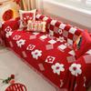 Китай красный синель диван чехол ткань диван одеяло чехол полное покрытие универсальный диван полотенце чехол пыленепроницаемый диван наволочка