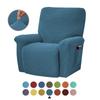 Split Jacquard Recliner Cover Elastic Lazy Boy Chair Sofa Covers Stretch Spandex Couch Slipcovers Armchair Case Solid Color