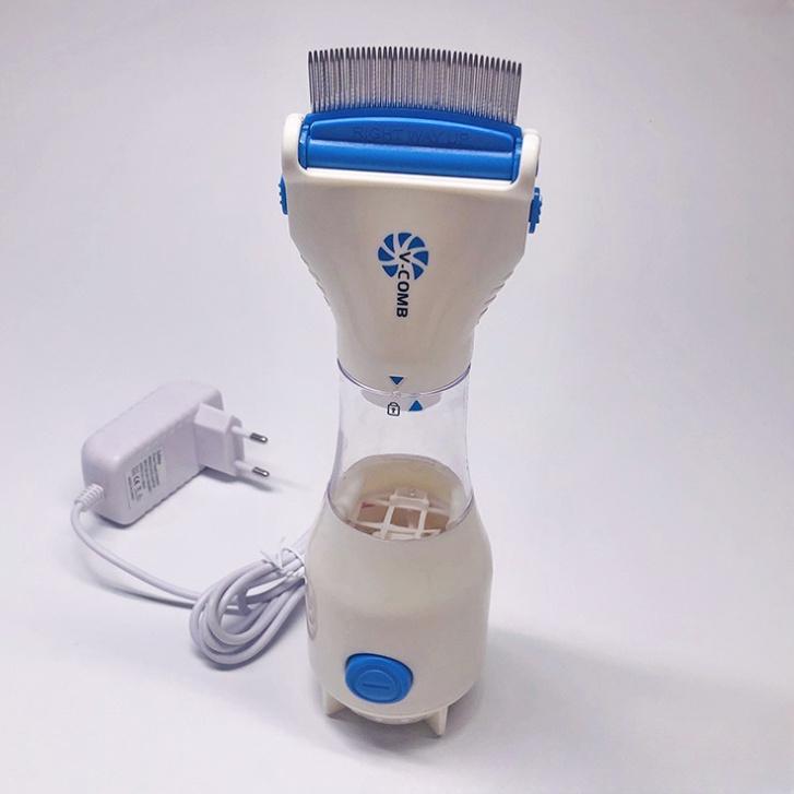 Оснащен 3 одноразовыми фильтрами для улавливания, расческой для чистки от блох домашних животных, расческой для чистки шерсти домашних собак и кошек, электрической расческой для лизания