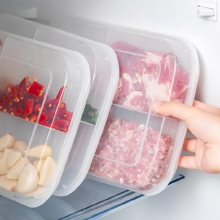 Контейнер для еды с 4 отделениями для хранения продуктов и специй с герметичной крышкой для сохранения свежести