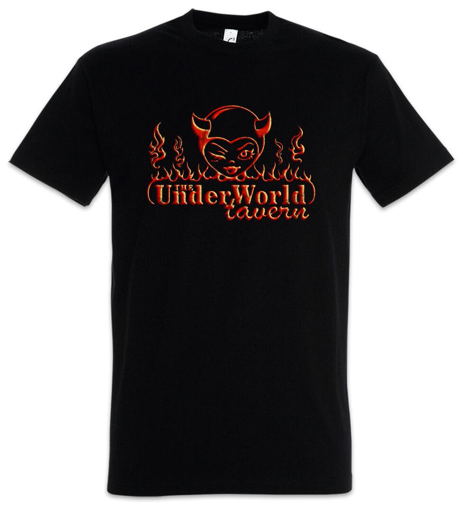 Underworld Tavern T-Shirt Mens Womens Tees Top Logo Symbol Sign Game Games Gaming Bar Diner Devil