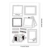 PVC Plastic Stamps for DIY Scrapbooking Photo Album Decorative Cards Making Stamp Sheets Camera Pattern 16x11x0.3cm