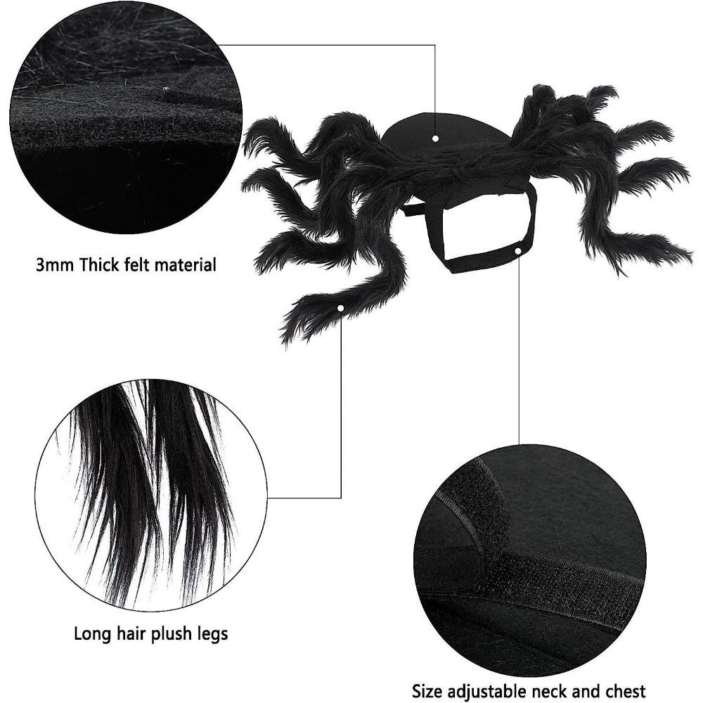Halloween Dog Cat Clothes Dressing Pet Spider Costume Party Holiday Cosplay Props Funny Outfit for Small Medium Dog Cat Costumes