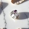 Amethyst Gemstone 925 Sterling Silver Jewelry Handmade Ring For Women's Gift RR-16-15