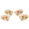 4Pcs RC Knuckle Cover Brass High Strength Rust Resistant RC Axle Gear Cover for FMS 1 24 FCX24 RC Crawler Gold