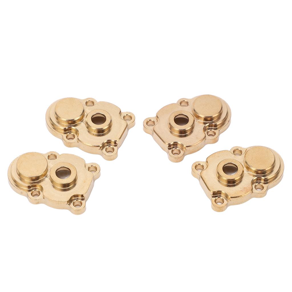 4Pcs RC Knuckle Cover Brass High Strength Rust Resistant RC Axle Gear Cover for FMS 1 24 FCX24 RC Crawler Gold