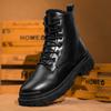 Зимние ботильоны мужские ковбойские панк теплые ботинки мужские уличные туфли уличные осенние мотоциклетные ботинки мужские повседневные зимние кроссовки мужские