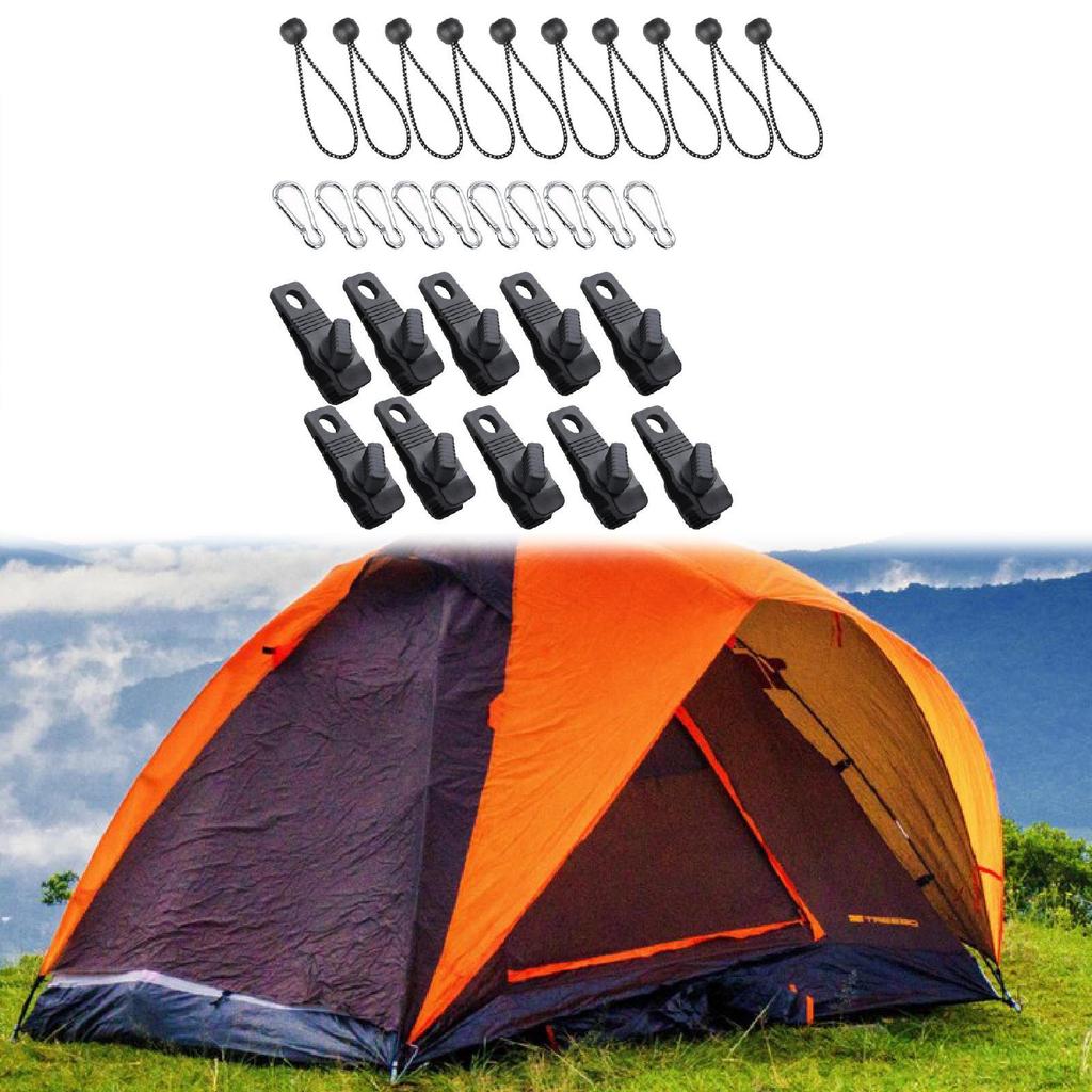 30 шт./компл. зажимы для брезента, карабины, инструменты для кемпинга, пряжка, зажим для палатки, замок, ручка для улицы