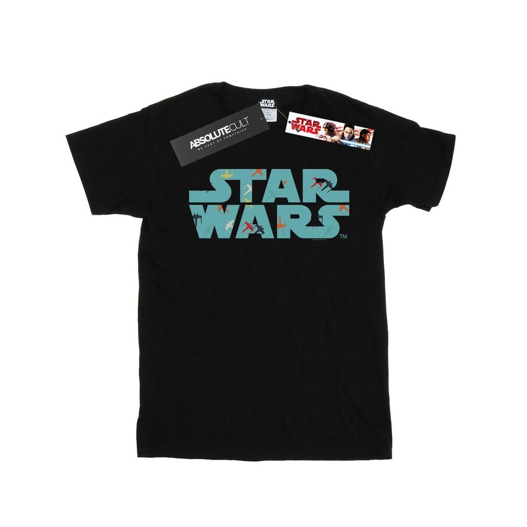 STAR WARS Mens Retro X-Wing Pattern Logo T-Shirt