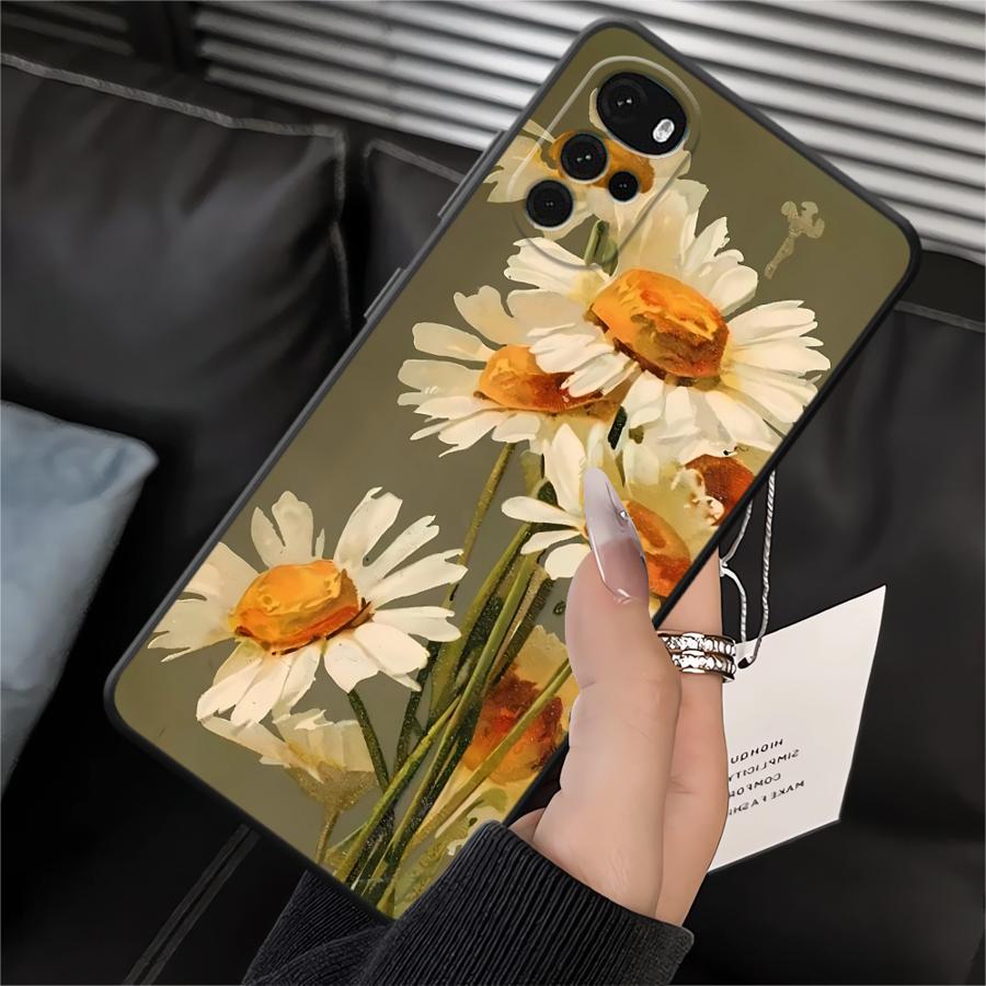 Масляная живопись Цветочный чехол для Motorola Moto G71 G53 G30 G32 G52 G51 G73 G50 Edge 20 Pro 30 Lite G60s G22 Edge40 Чехол для телефона