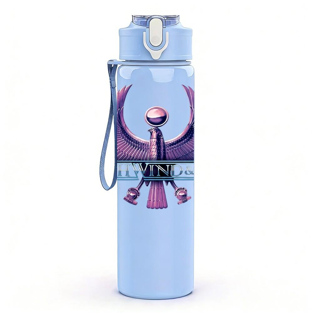 1PC Purple Crown Crown 750ml sports water bottle leakproof straw lid outdoor office home