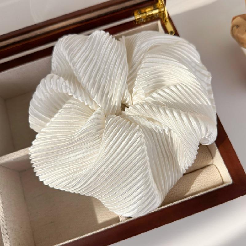 Korean Style Large Scrunchies Solid Color Elastic Hair Bands Women Hair Rope Ties Ponytail Holder Rubber Bands Hair Accessories