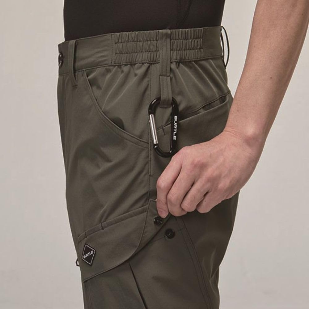 BURTLE Short Cargo Pants, Unisex, Spring/Summer, Black, 1027, Size 35 (S)