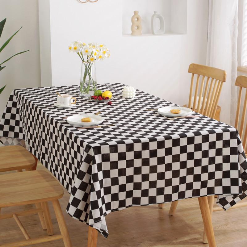 Маленькая скатерть из свежего хлопка и льна с принтом, прямоугольная пылезащитная скатерть для стола, обеденный стол, кофейный стол, декоративная скатерть