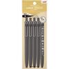 Mitsubishi pencil, шариковая ручка на водной основе, uniball, Zento, стандартная 0,5, серо-сланцевый, упаковка 5 шт...