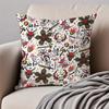 Dark style artistic illustration HHalloween Cushion Cover Pillowcase Antidustmite Invisible Zipper Short Plush Sofa Cushion