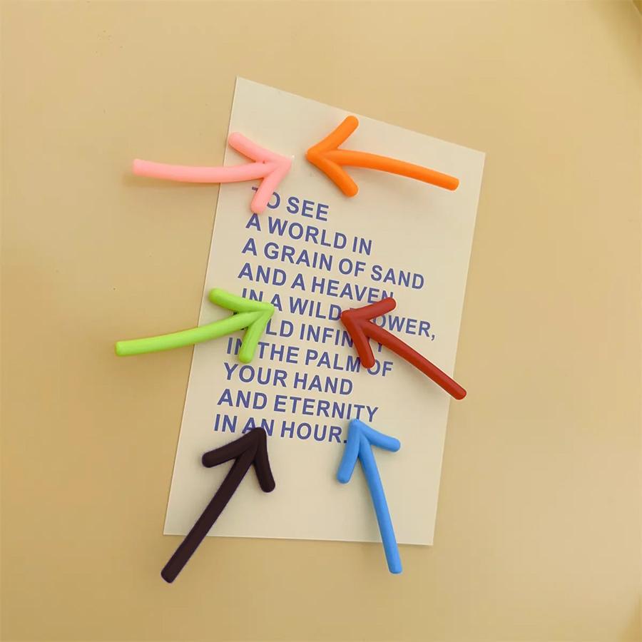 6pcs Personalized and Fun Arrow Balloon Refrigerator Magnets Cute Mark Creative Birthday Magnet Fridge Photo Message Decorative