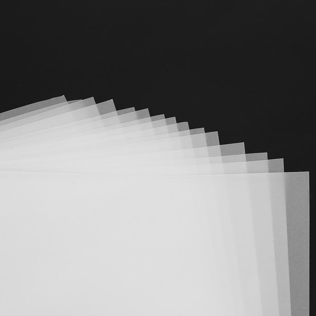 100Pcs A4 Translucent Tracing Transfer Sulfuric Acid Papers for Copying Drawing Calligraphy
