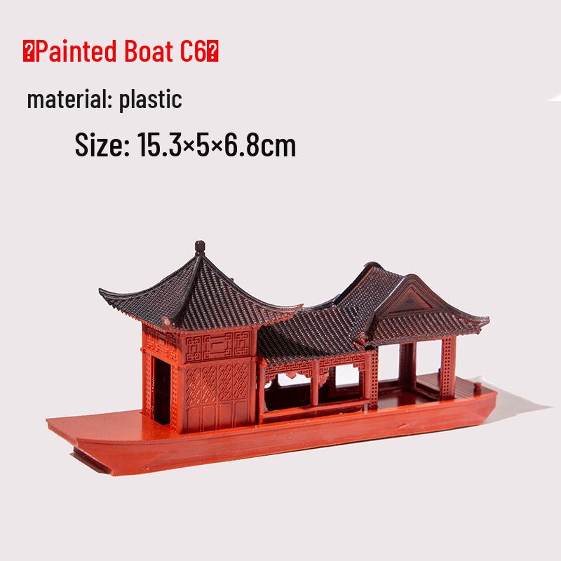 Ancient Architecture Bonsai Pavilion Ornament for Fish Tank and Aquaterrarium Landscaping