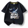 Детская футболка из чистого хлопка с мультяшным принтом Astro Bot