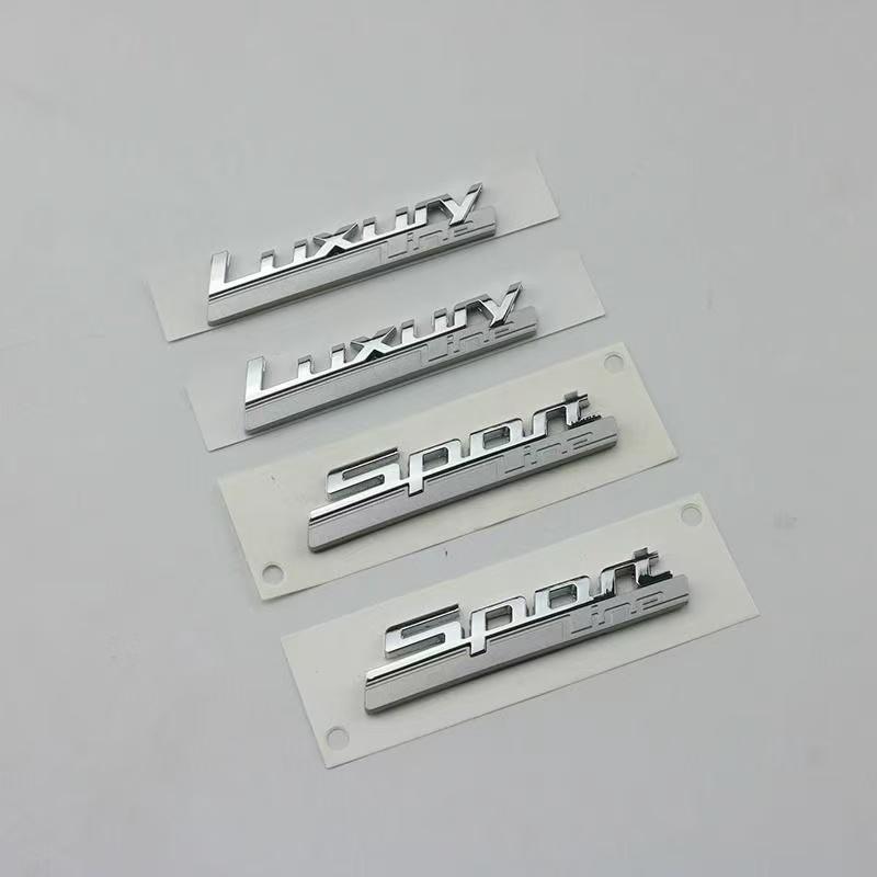3D Luxury Line Sport Line Fender Emblem for BMW 730 740 750 750Li Side Logo Car Styling Refitting Upgrade Sticker Chrome& Matte