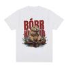 Bober Kurwa Bobr T-shirt Funny Beaver Meme Graphic T-shirt Style Women's Casual Loose Short Sleeved T-shirt Street Clothing