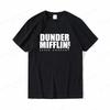 Футболка DUNDER MIFFLIN Мужская мода футболки хлопковая футболка офисные топы футболки женская футболка футболки для мальчиков летние футболки с надписями одежда