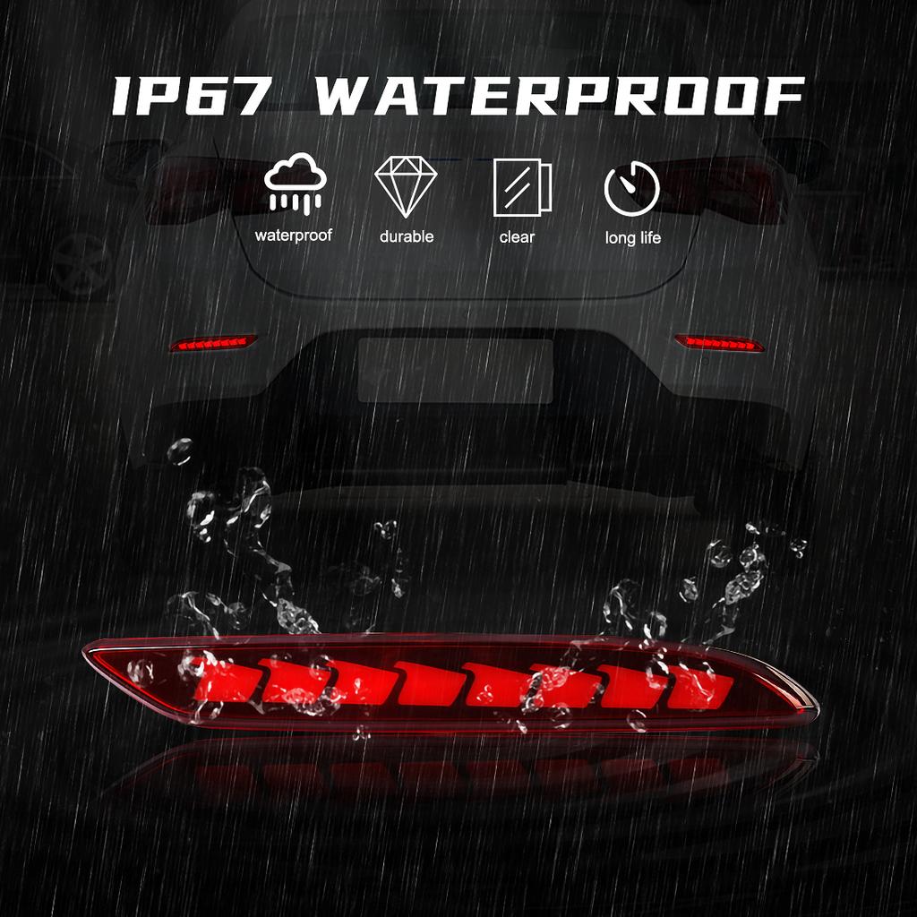 LED Rear Bumper Reflector Light For Chevrolet Cavalier 2020 2025 2025 Brake Warning Dynamic Turn Signal Lamp Car Accessories 12V