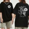 New Supernatural Print T Shirt Short Sleeve O Neck Loose Women Men Summer Cool T Shirt Tee Personality Shirt Tops Clothes