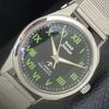 HAND-WINDING VINTAGE HMT JAWAN INDIAN MENS BLACK COLOR DIAL WATCH A700275-5 R202-a700275