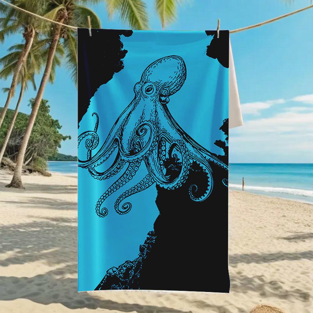 Новое двухстороннее бархатное пляжное полотенце, поддерживающее полотенце для серфинга, спортивное полотенце