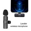 Wireless Lavalier Microphone Portable Noise Cancelling Audio Video Recording Mini Mic K9