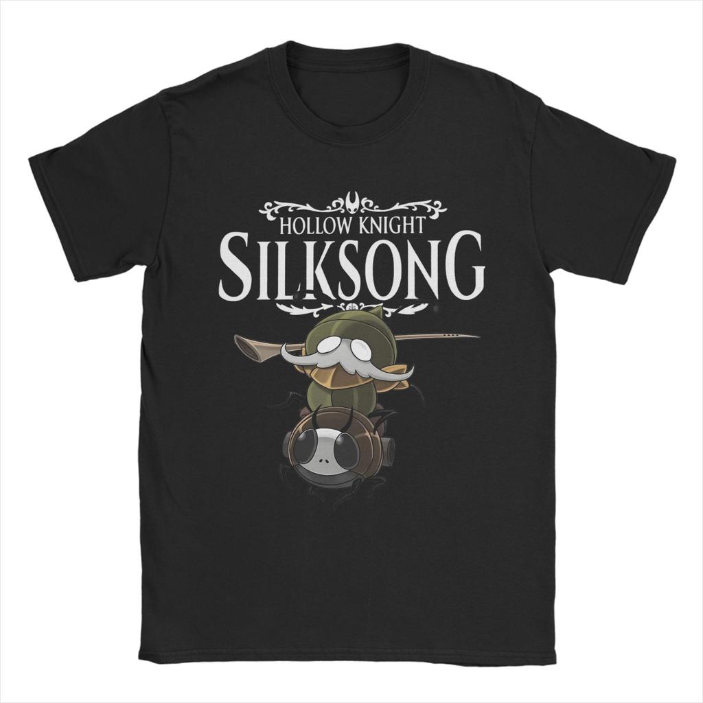 Hollow Knights Silksongs TShirts Unisex Vintage Cotton Tee Shirt Round Neck Short Sleeve T Shirt Gift Tops